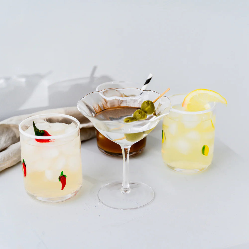 Home Lab - Chilli Icon Glass - Set of 4