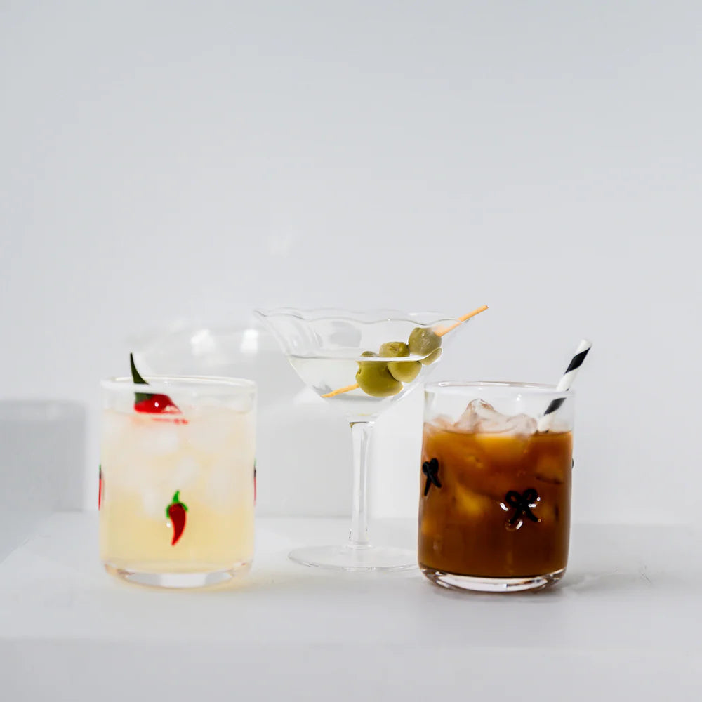 Home Lab - Chilli Icon Glass - Set of 4