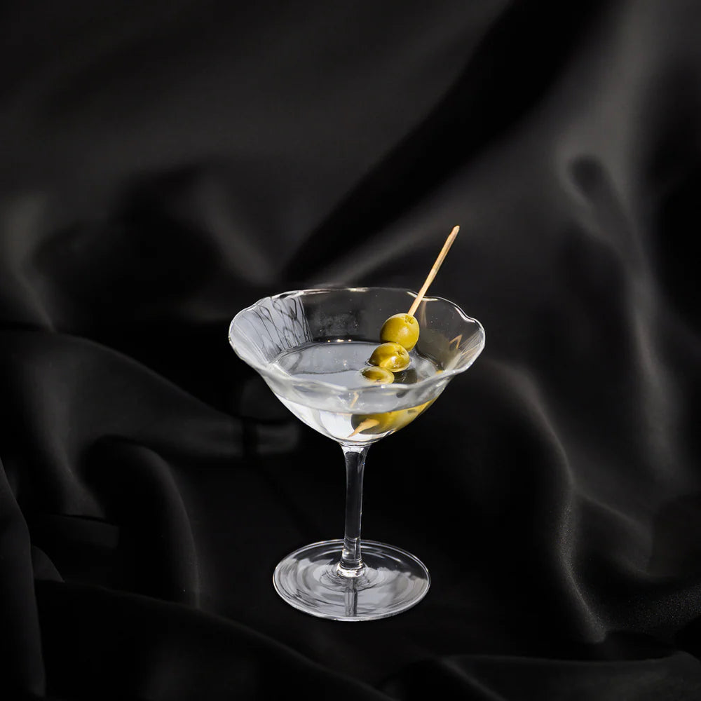 Home Lab - Fleur Cocktail Coupe - Set of 4 Clear