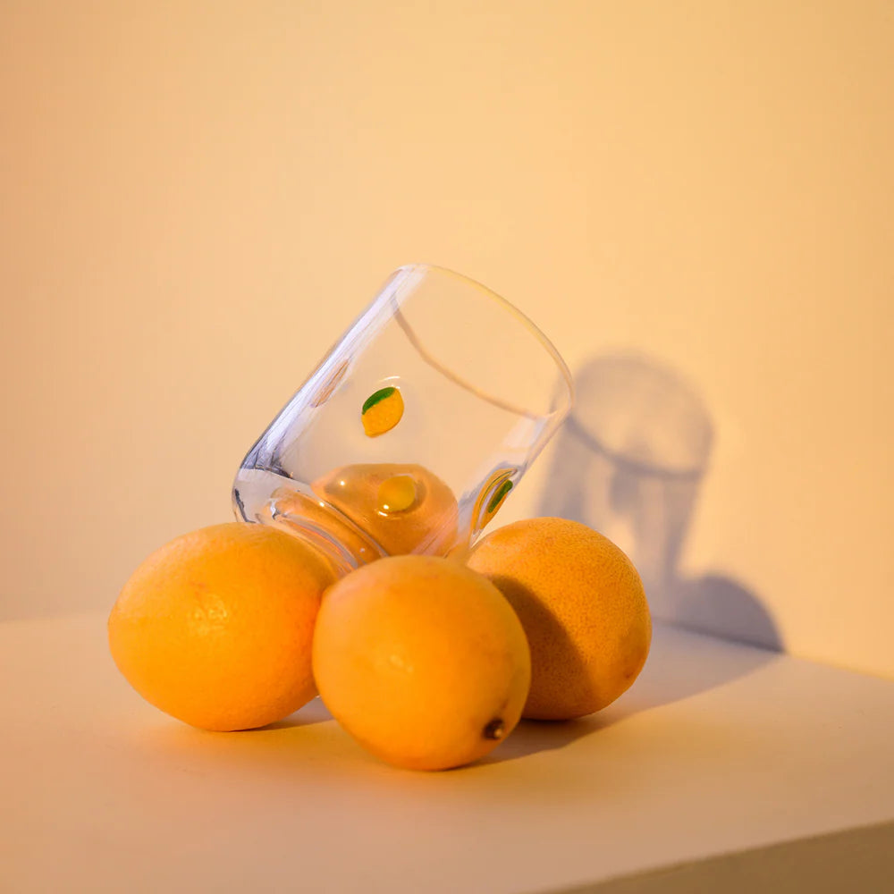 Home Lab - Lemon Icon Glass - Set of 4