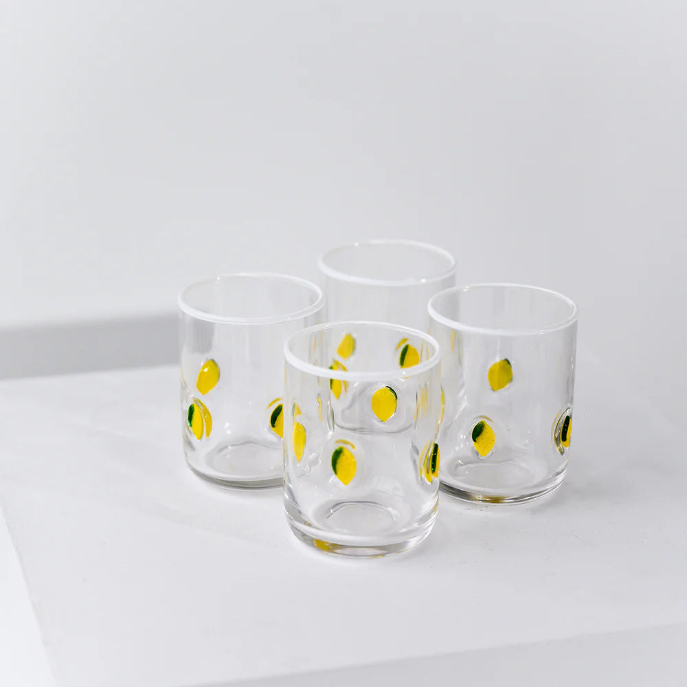 Home Lab - Lemon Icon Glass - Set of 4