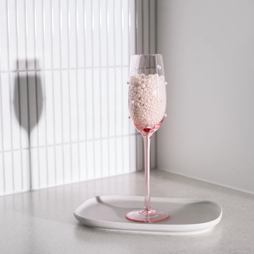 Home Lab - The Perfect Pearl Champagne Flute - Set of 4 Blush