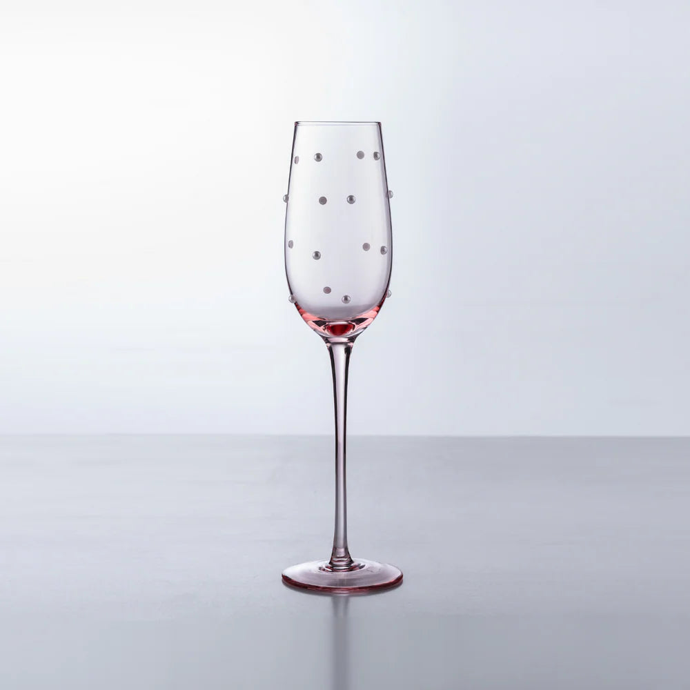 Home Lab - The Perfect Pearl Champagne Flute - Set of 4 Blush