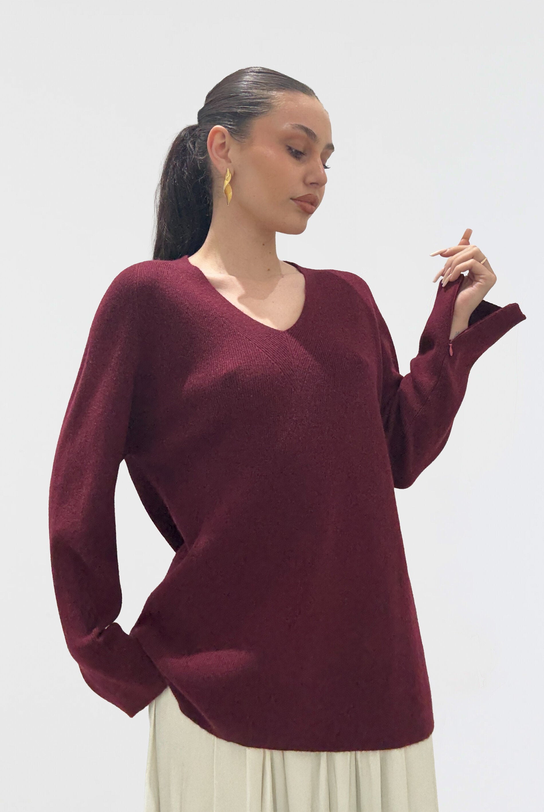 Afterlight Jumper - Maroon
