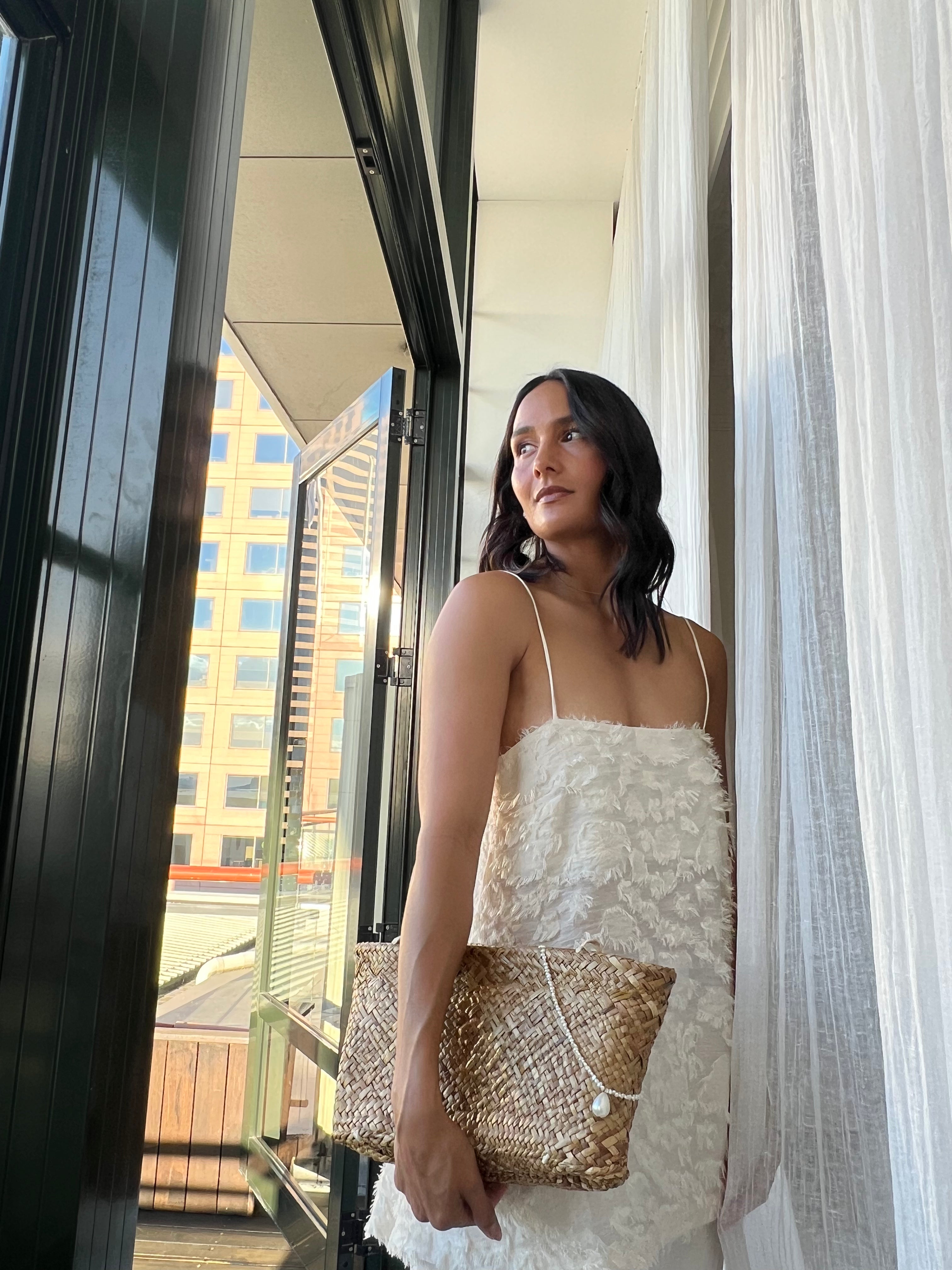 Stay Close Textured Cami | Ivory
