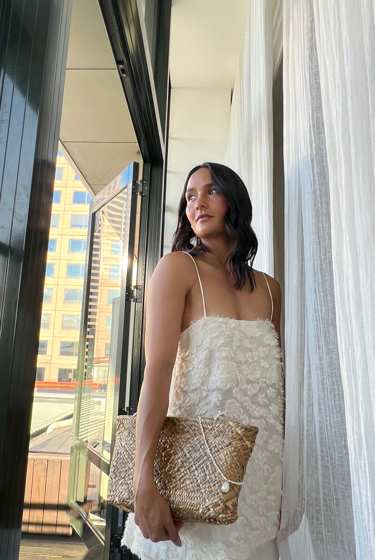 Stay Close Textured Cami | Ivory
