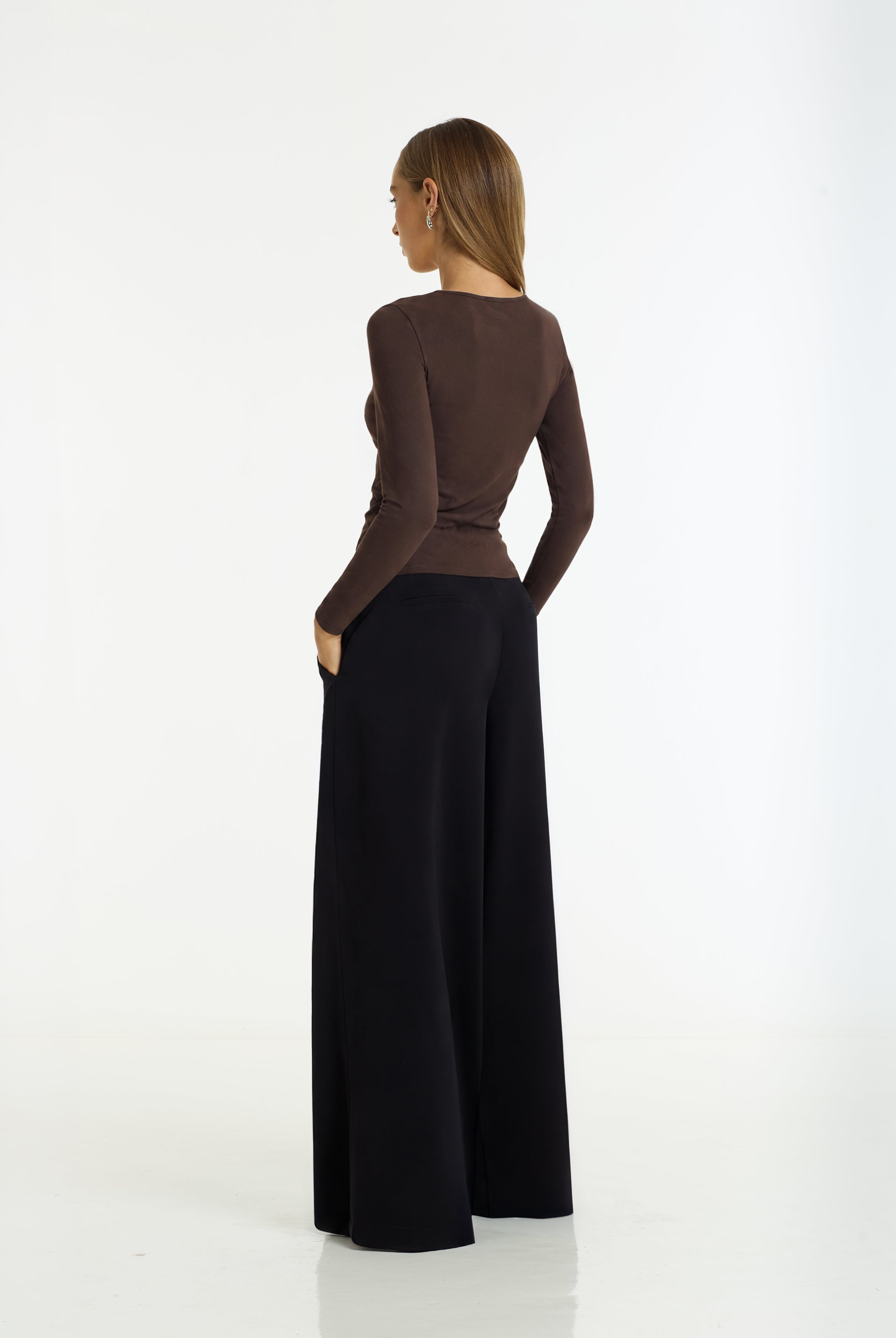 Dante Wide Leg Pant | Black