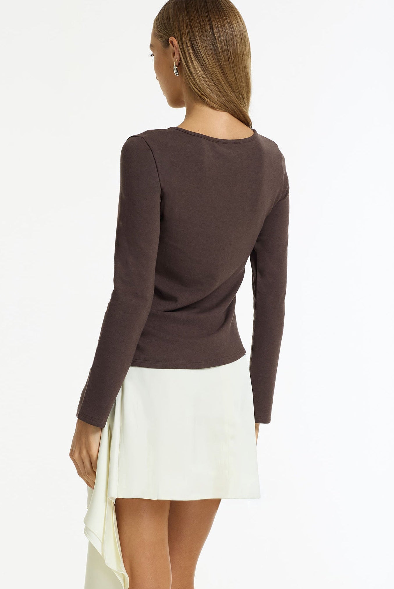 PRE-ORDER In Motion Top - Charcoal Brown