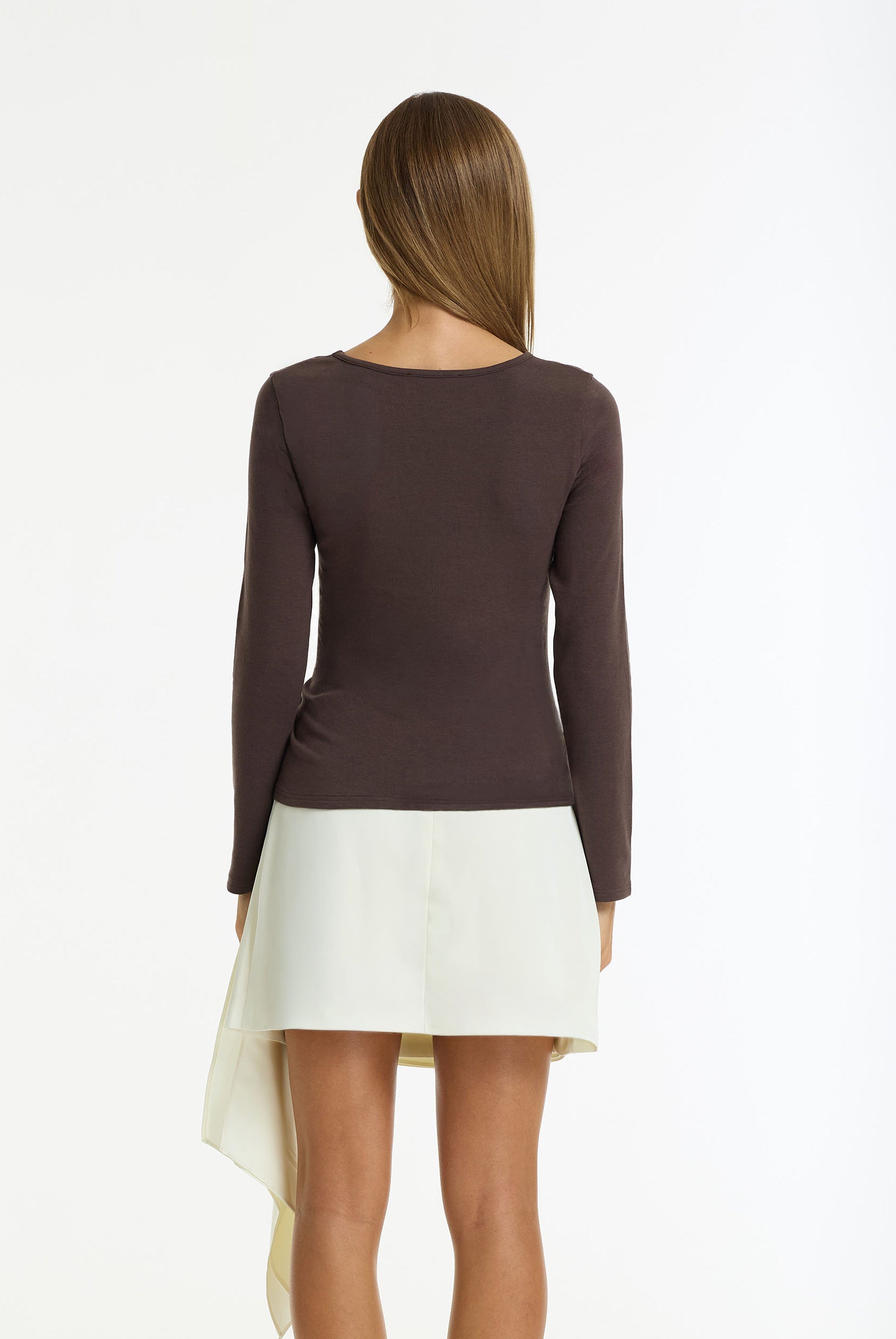 PRE-ORDER In Motion Top - Charcoal Brown