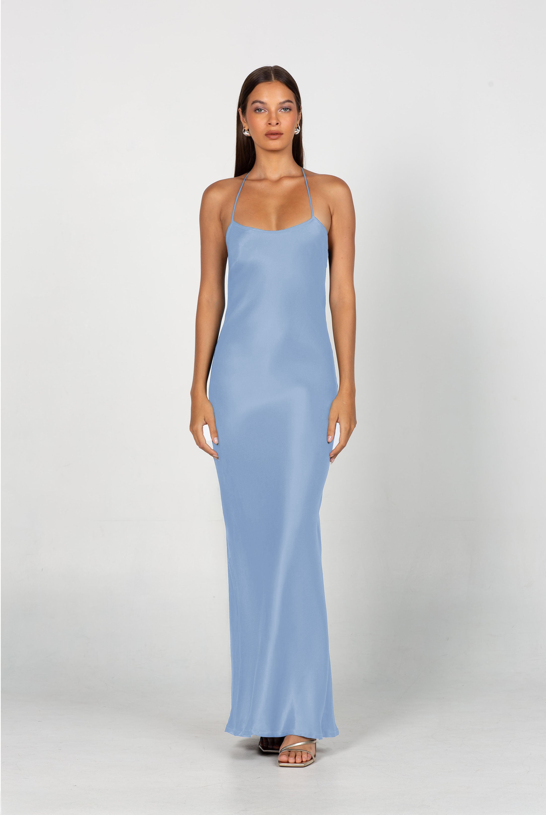 Into Love Halter Maxi - Fresh Blue