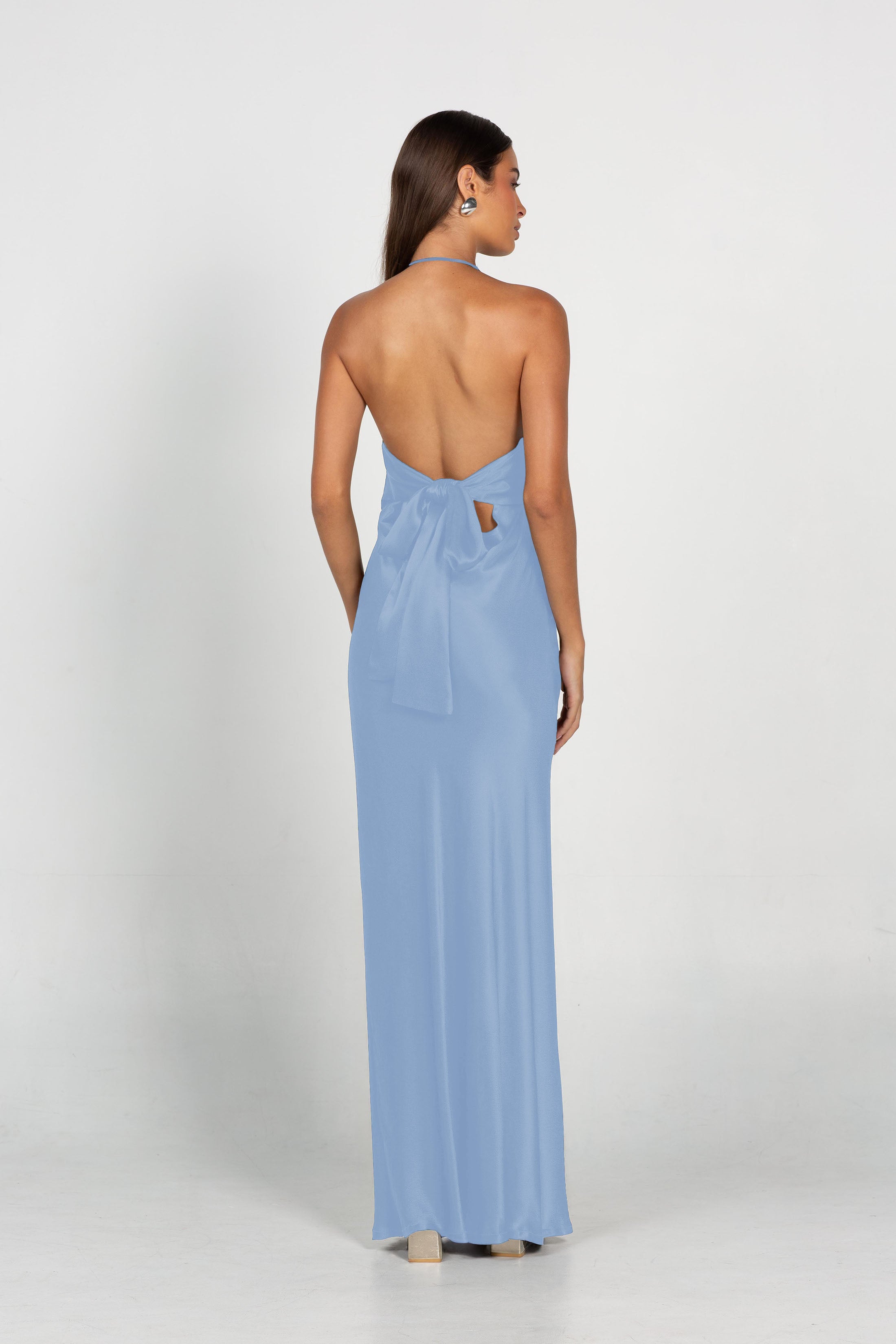 Into Love Halter Maxi - Fresh Blue