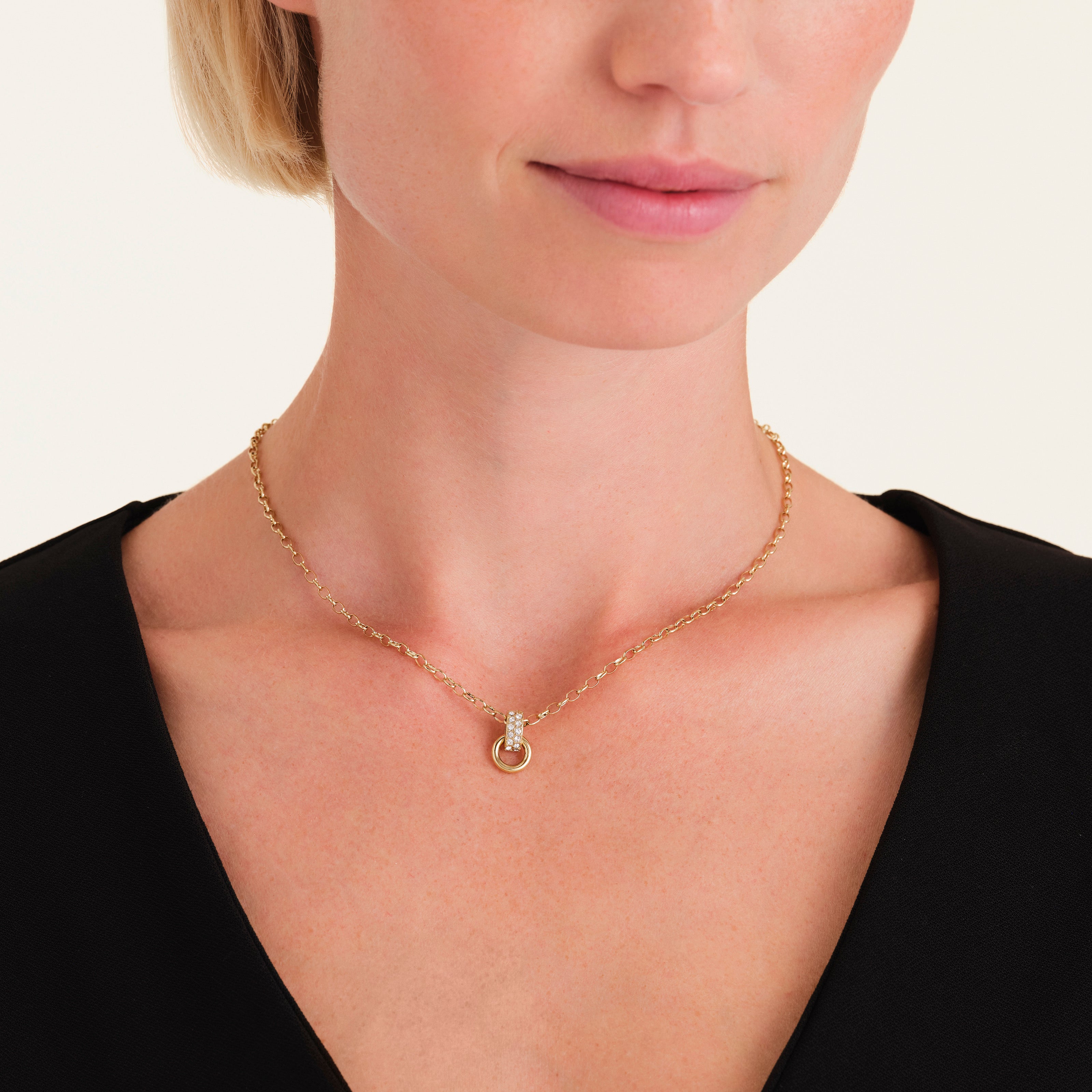 Rosefield Bow Link Necklace - Gold