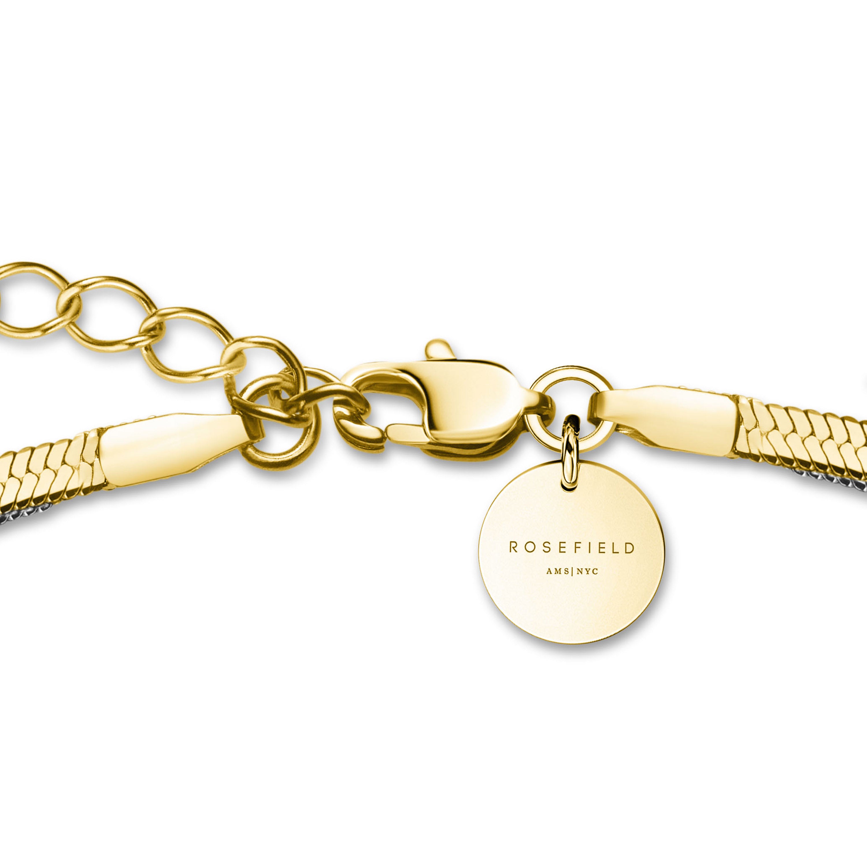Rosefield - Duotone Snake Necklace - Gold/Silver