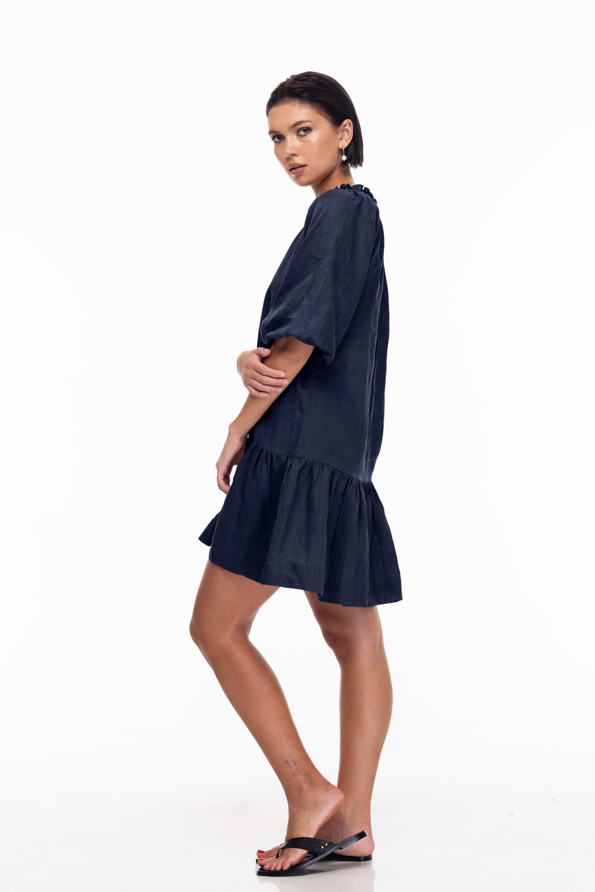 Keep Every Promise Mini Dress -  Navy