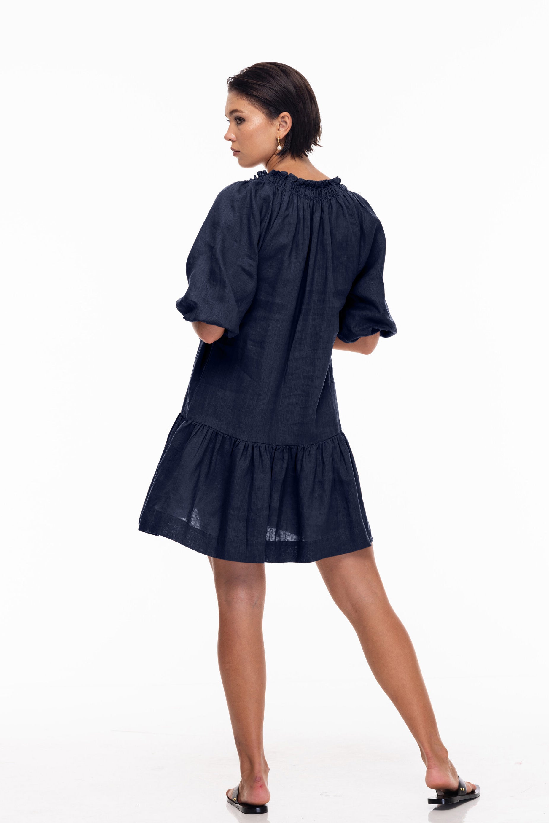 Keep Every Promise Mini Dress -  Navy