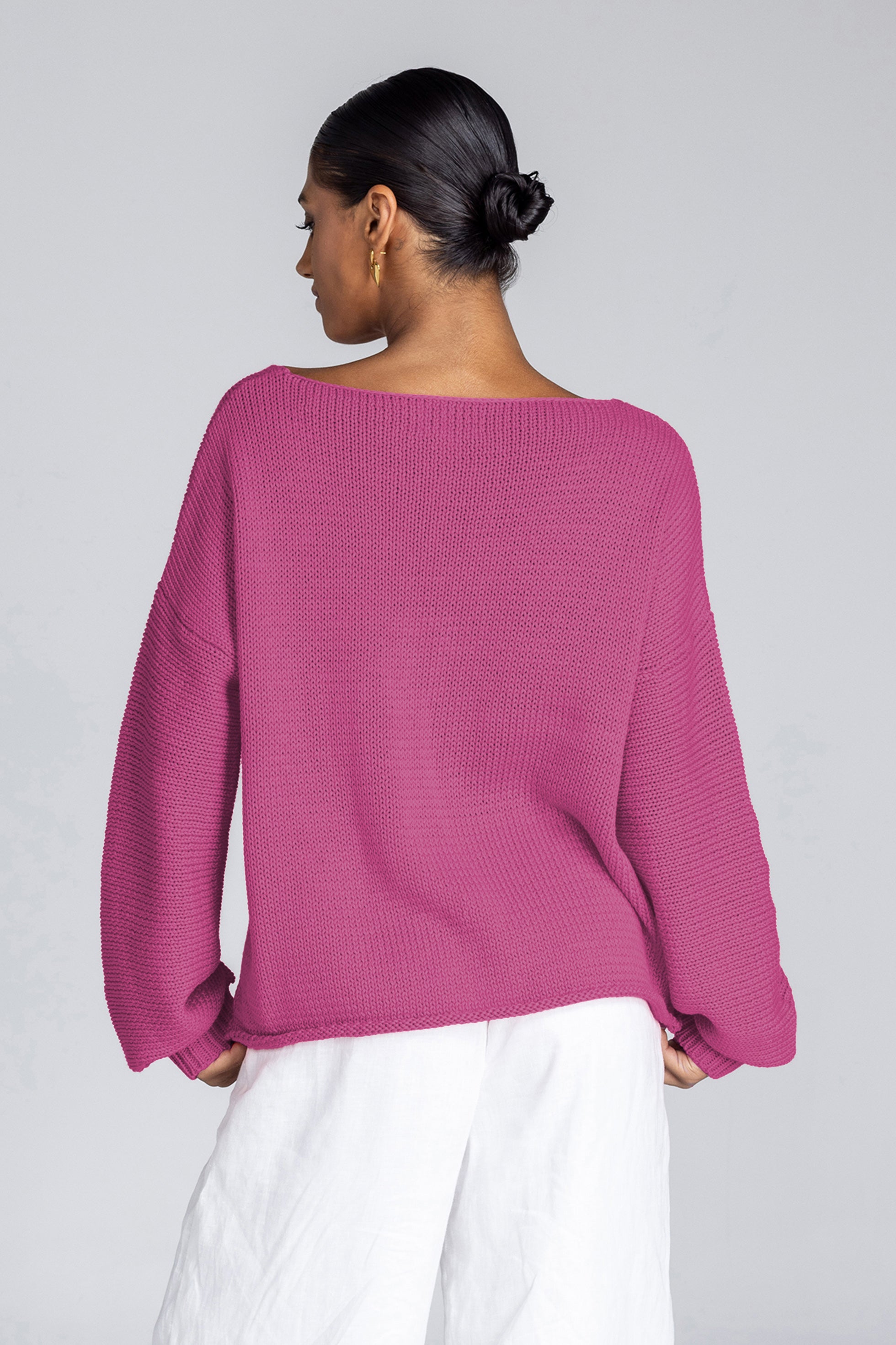 Keep Me Close Sweater - Deep Rosewater