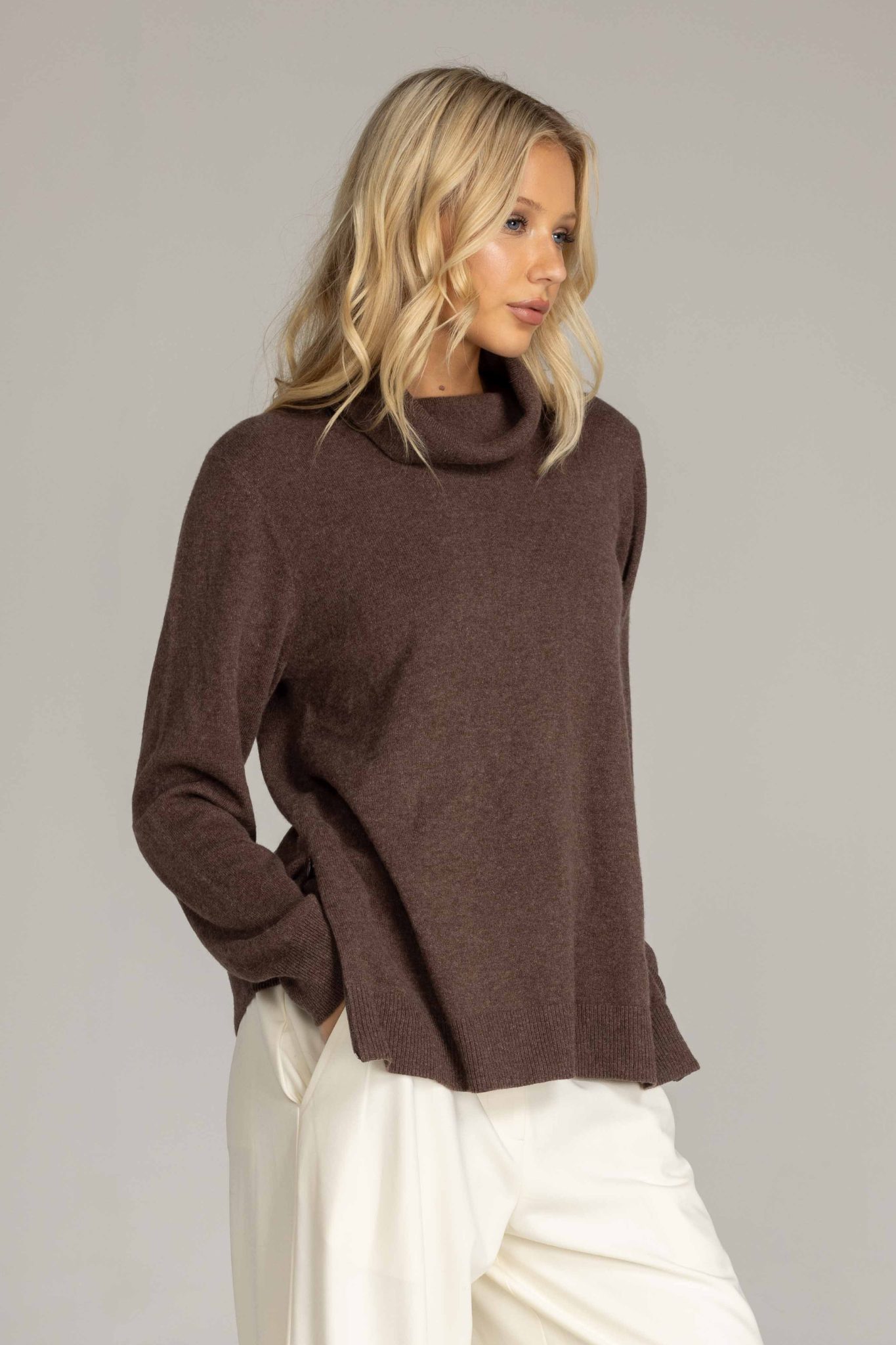 Kendra Sweater - Chocolate Marle