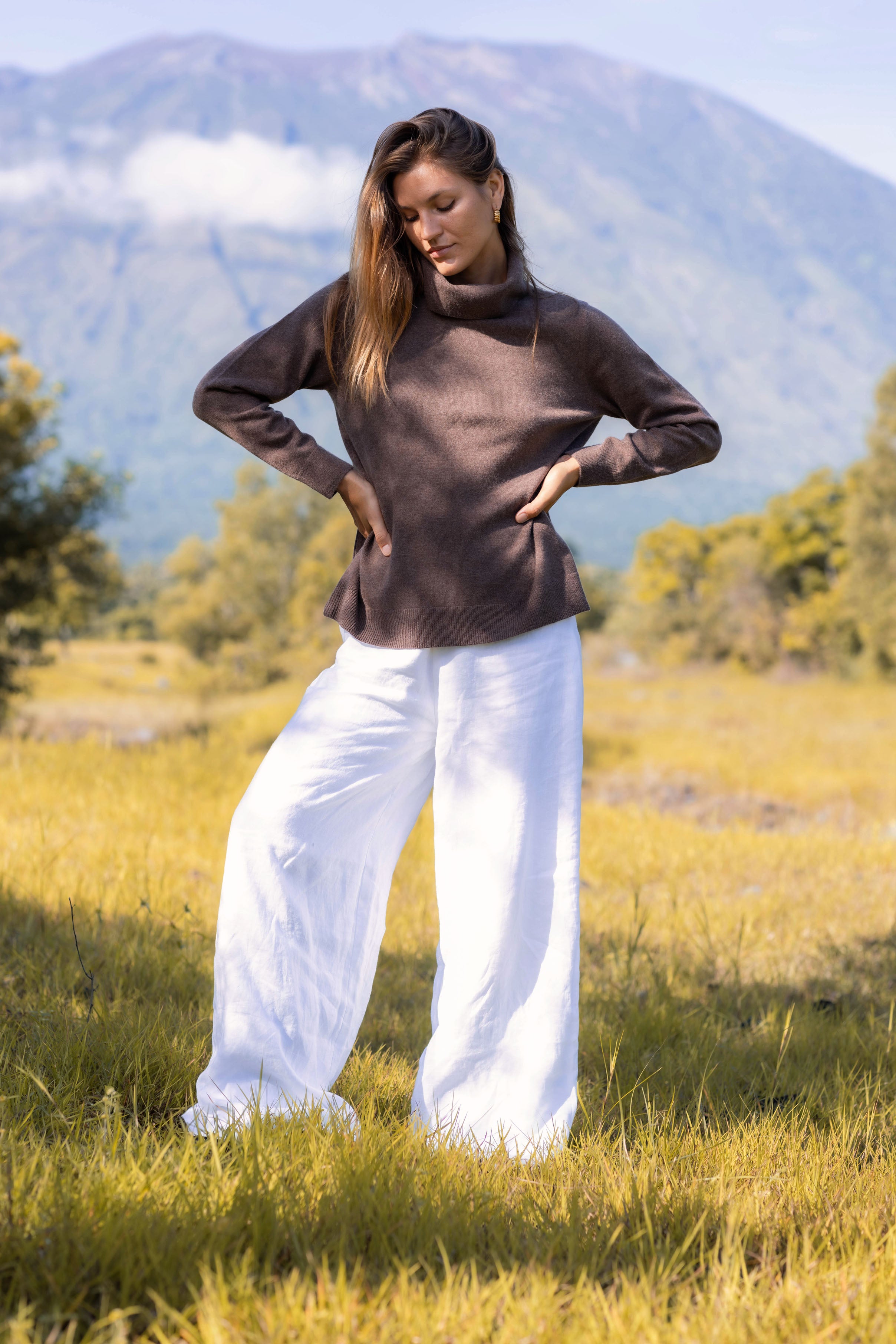 Kendra Sweater - Chocolate Marle