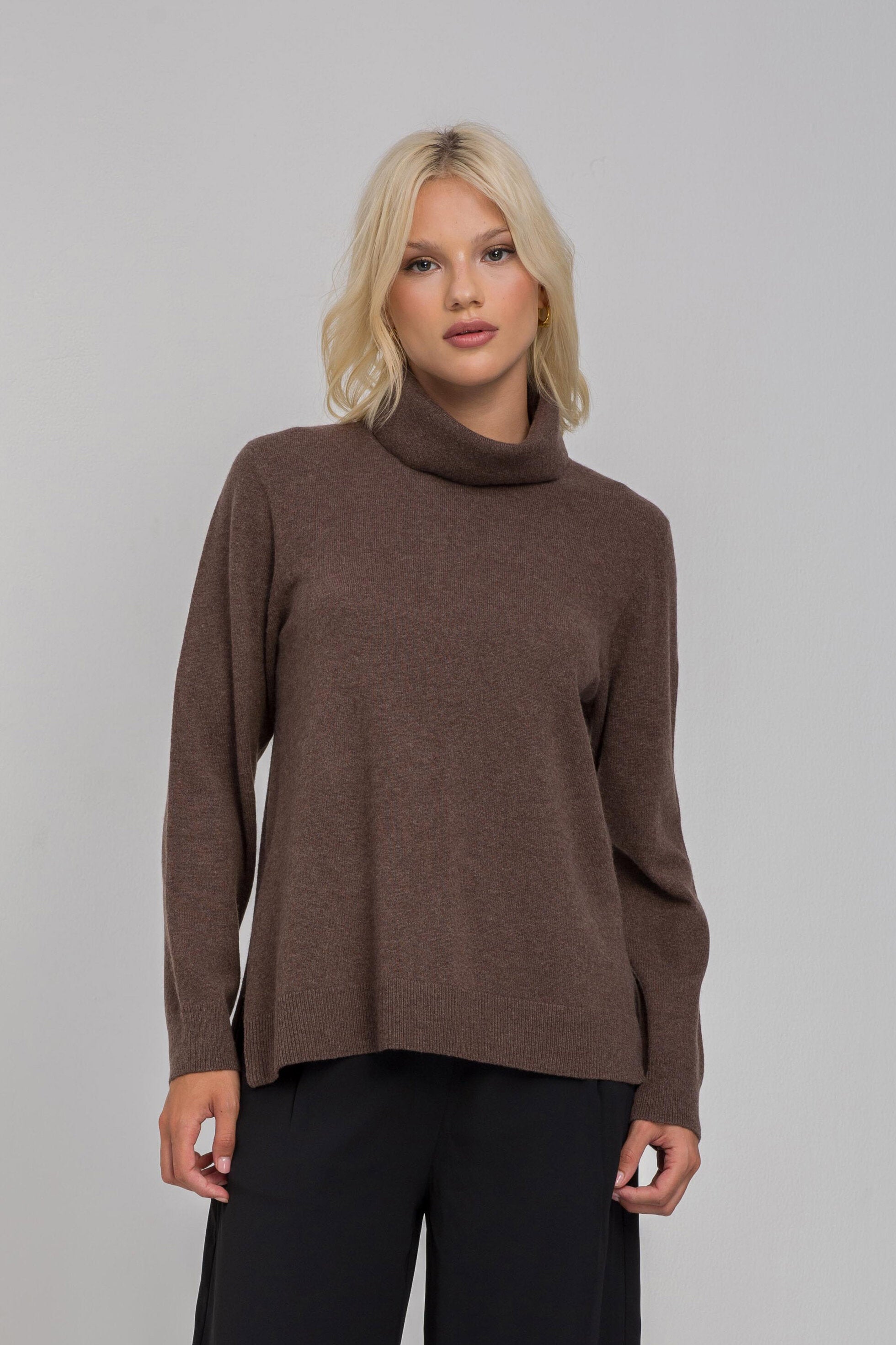 Kendra Sweater - Chocolate Marle