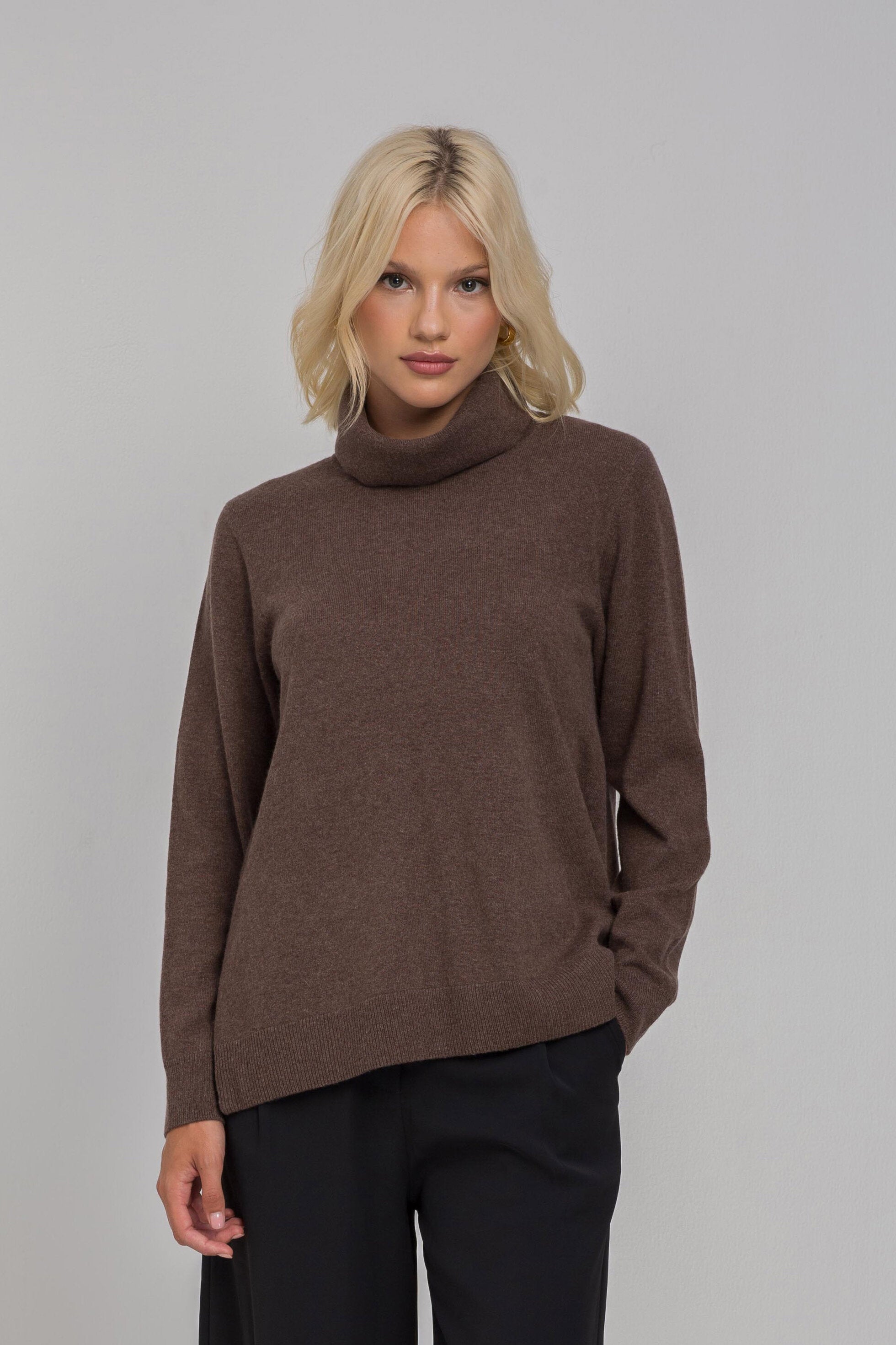 Kendra Sweater - Chocolate Marle