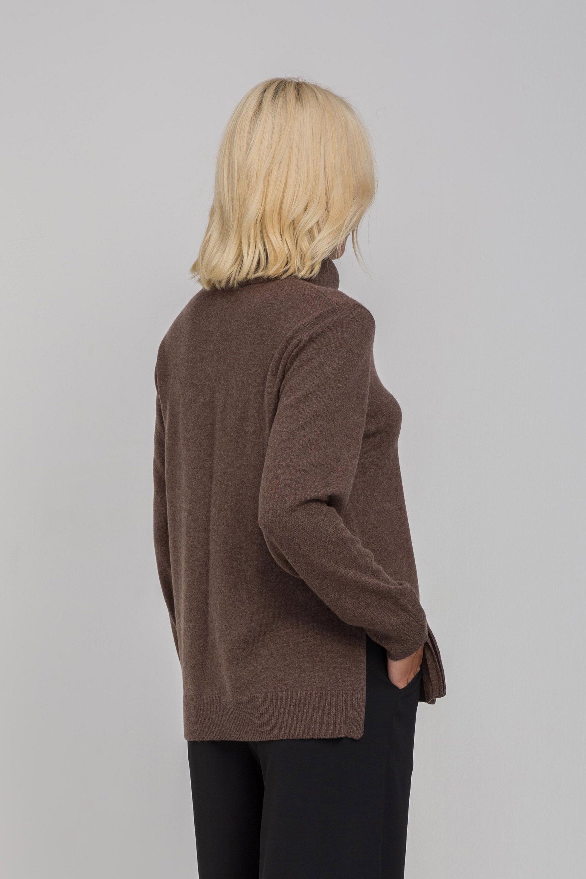 Kendra Sweater - Chocolate Marle
