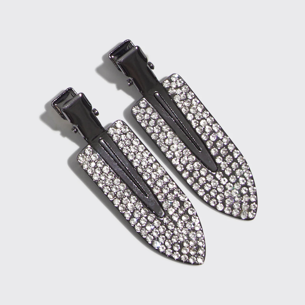 Kitsch Metal Rhinestone Creaseless Clips - 2pc