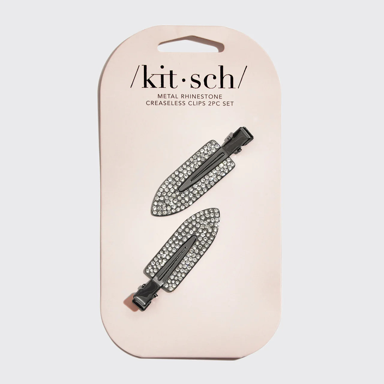 Kitsch Metal Rhinestone Creaseless Clips - 2pc