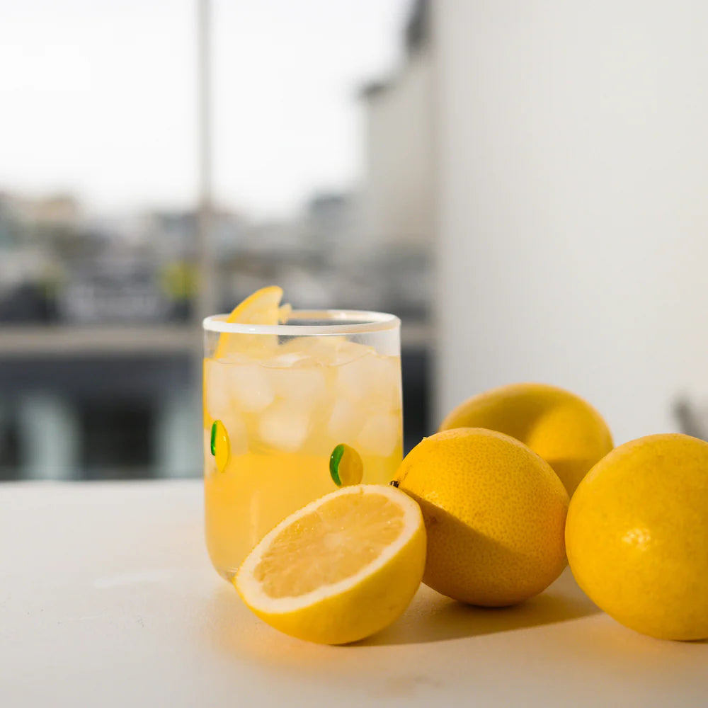 Home Lab - Lemon Icon Glass - Set of 4
