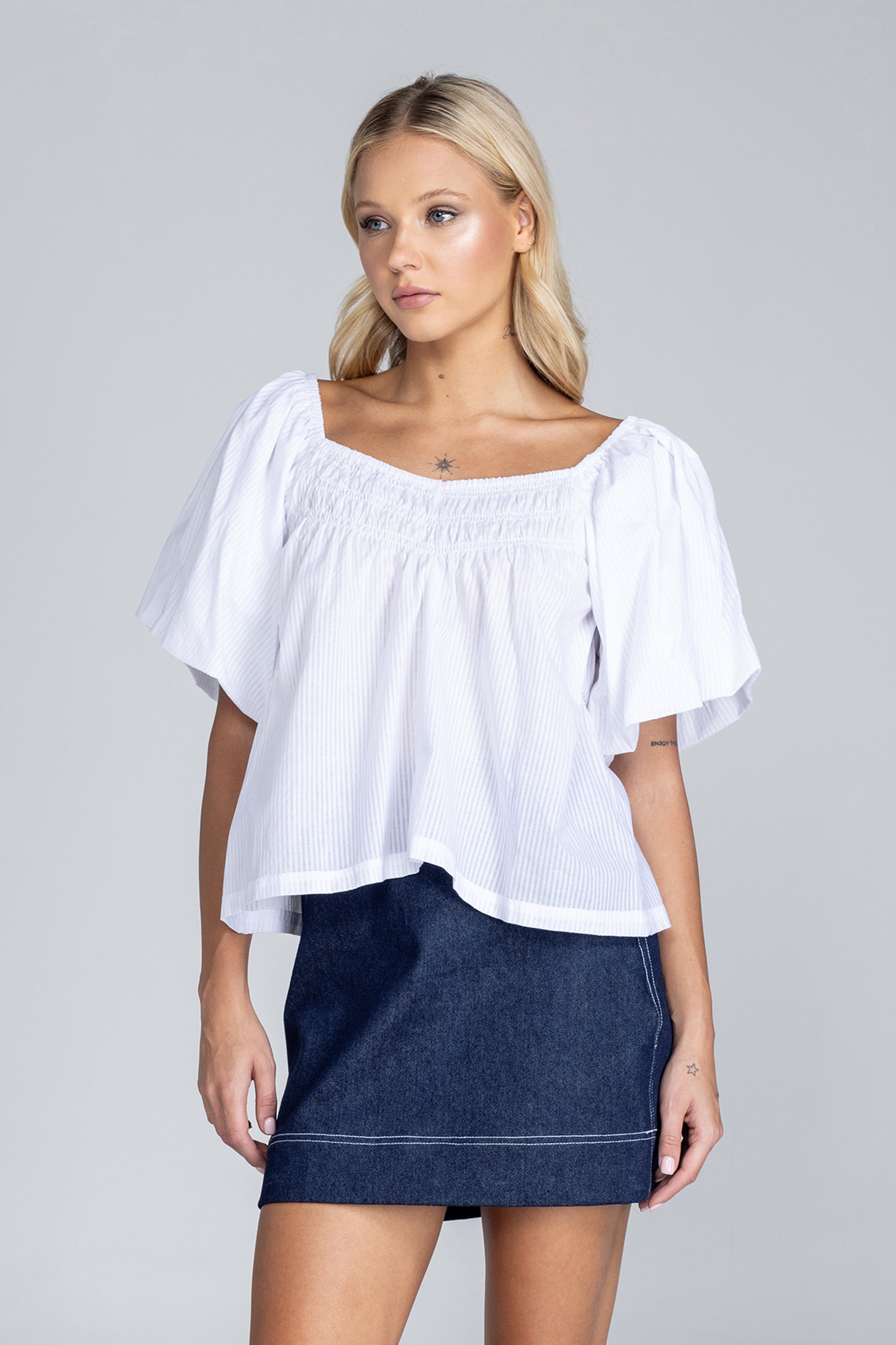 Love Me A Little Top - White