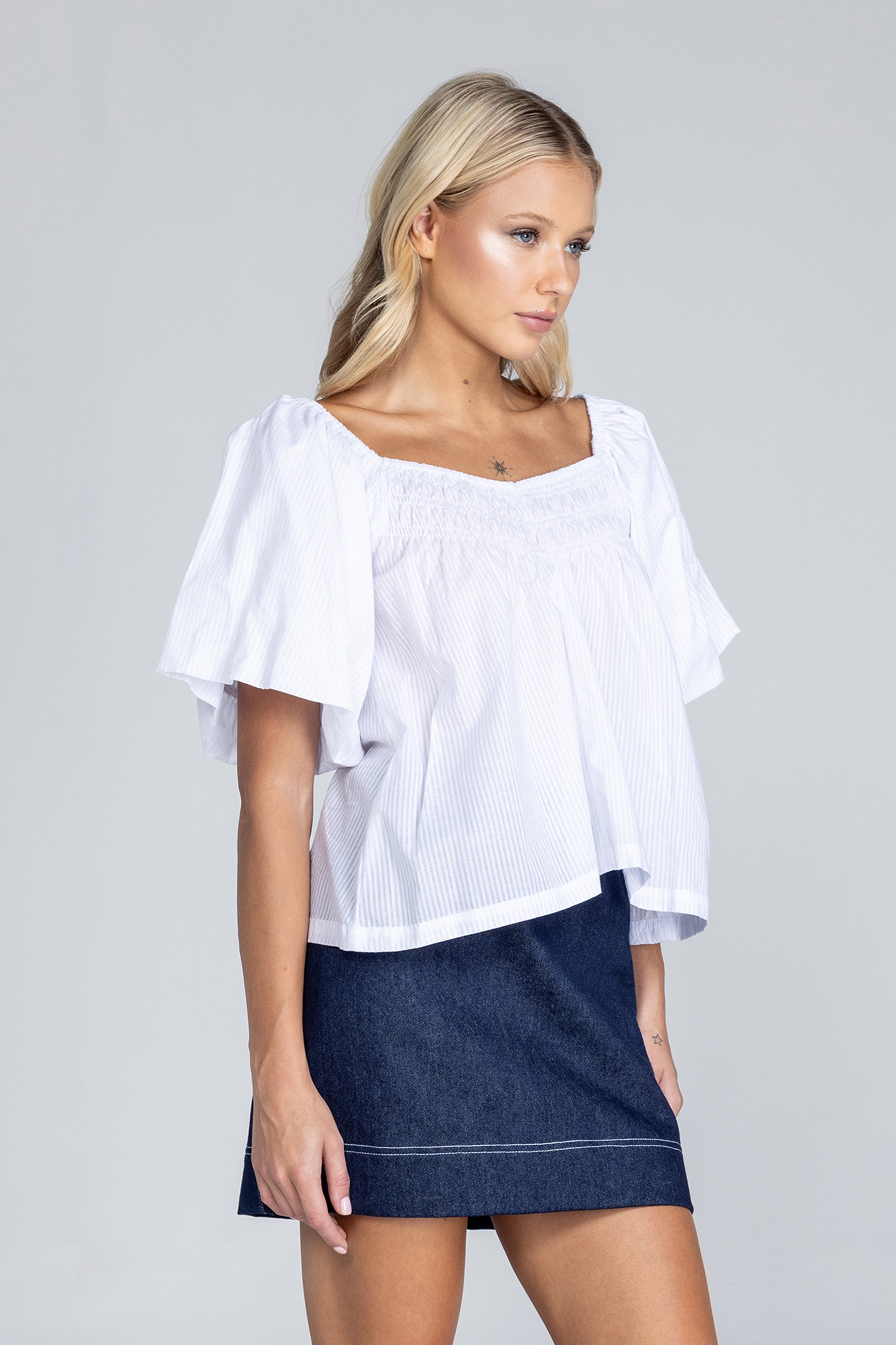 Love Me A Little Top - White