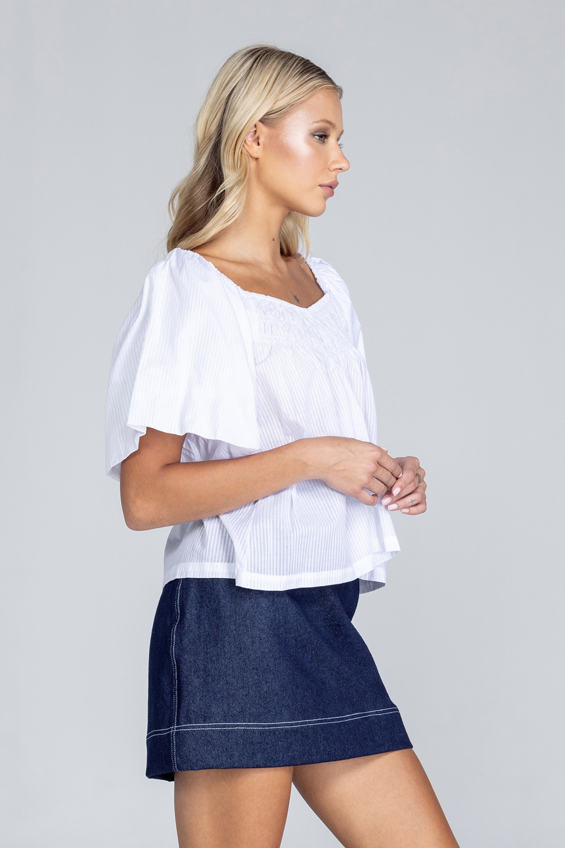 Love Me A Little Top - White
