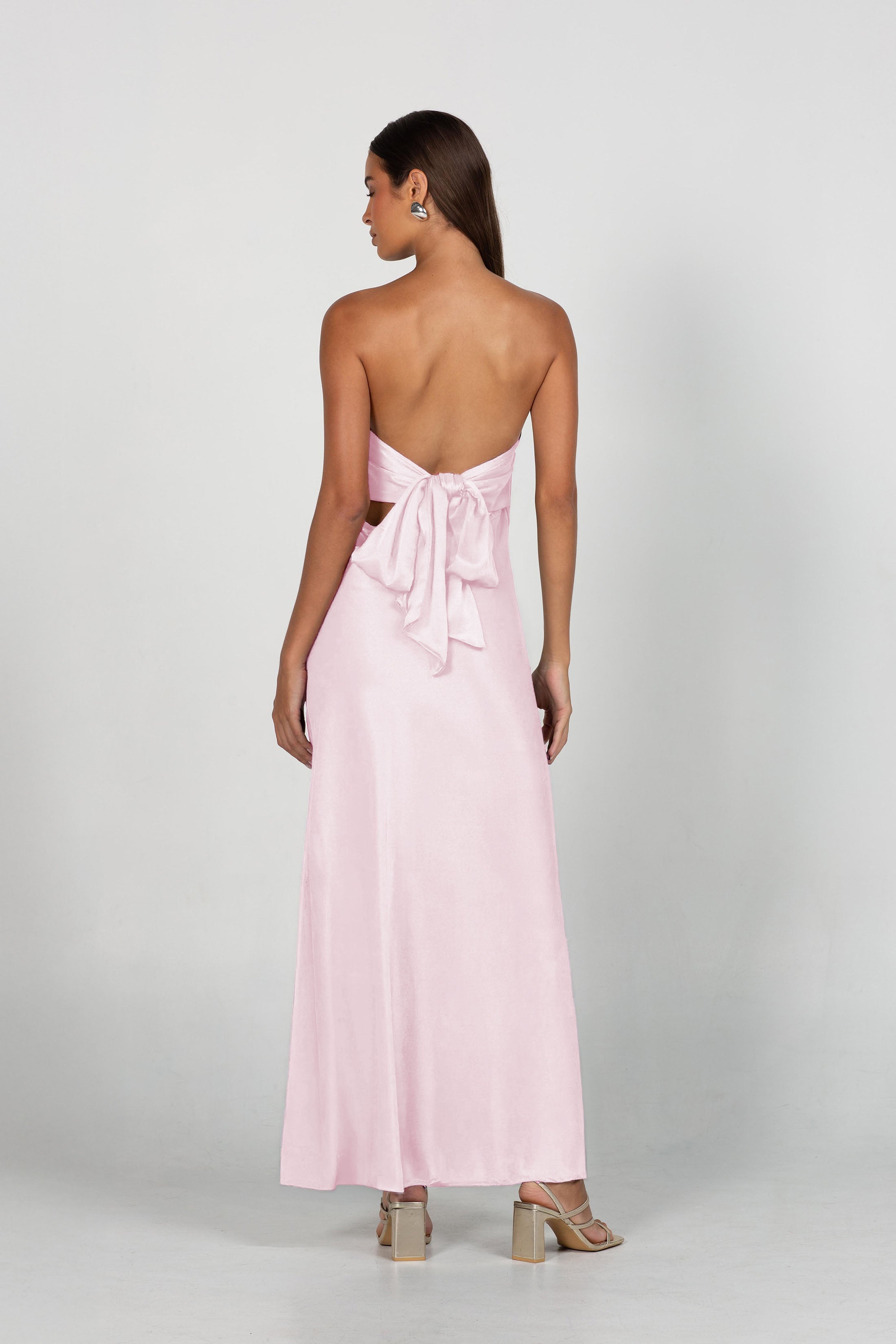 PRE-ORDER Luminary Bandeau Dress - Baby Pink