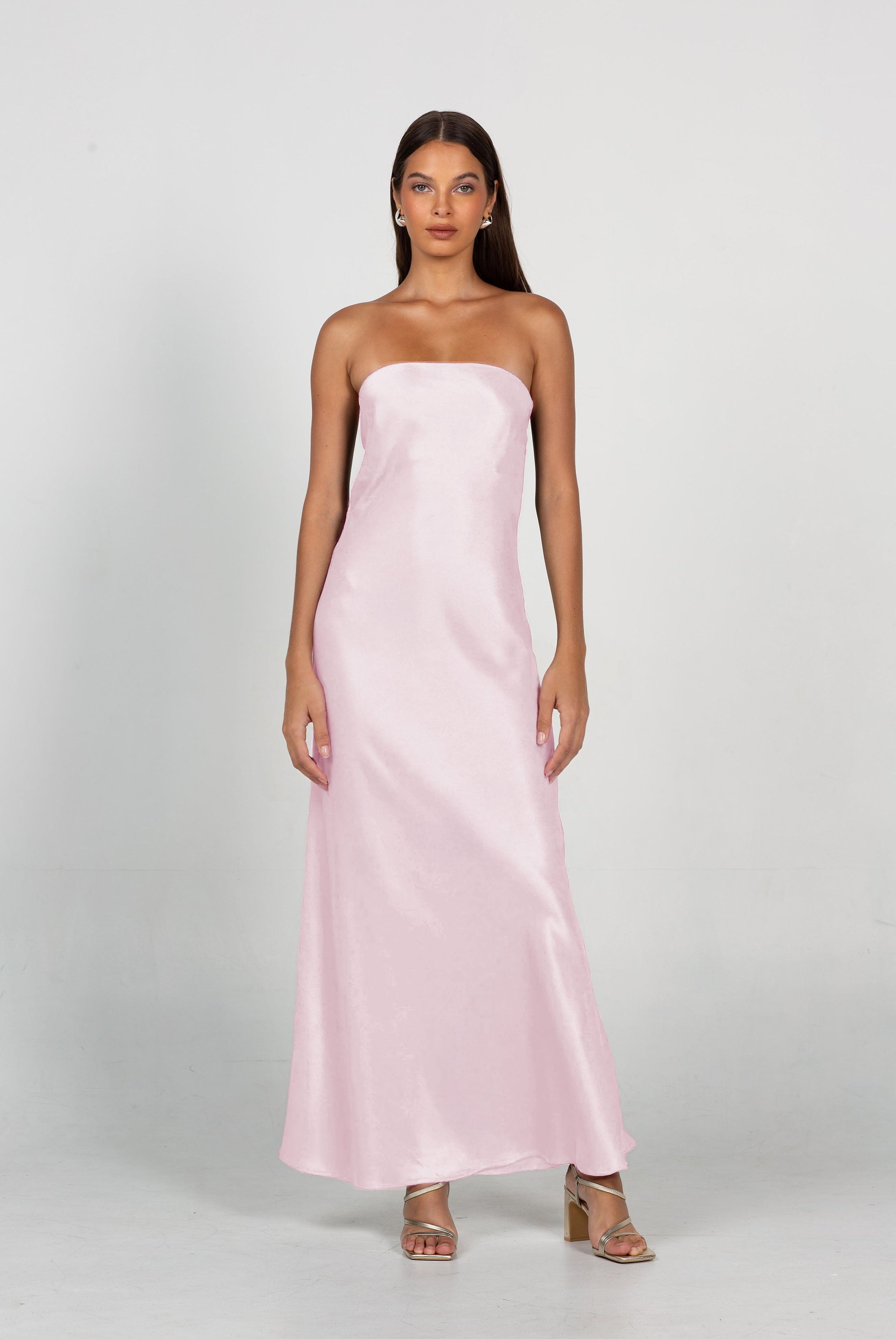 PRE-ORDER Luminary Bandeau Dress - Baby Pink