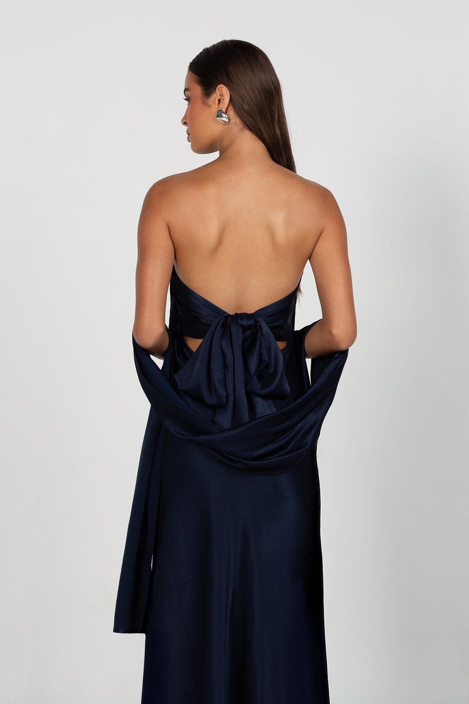 PRE-ORDER - Luminary Bandeau Dress - Navy