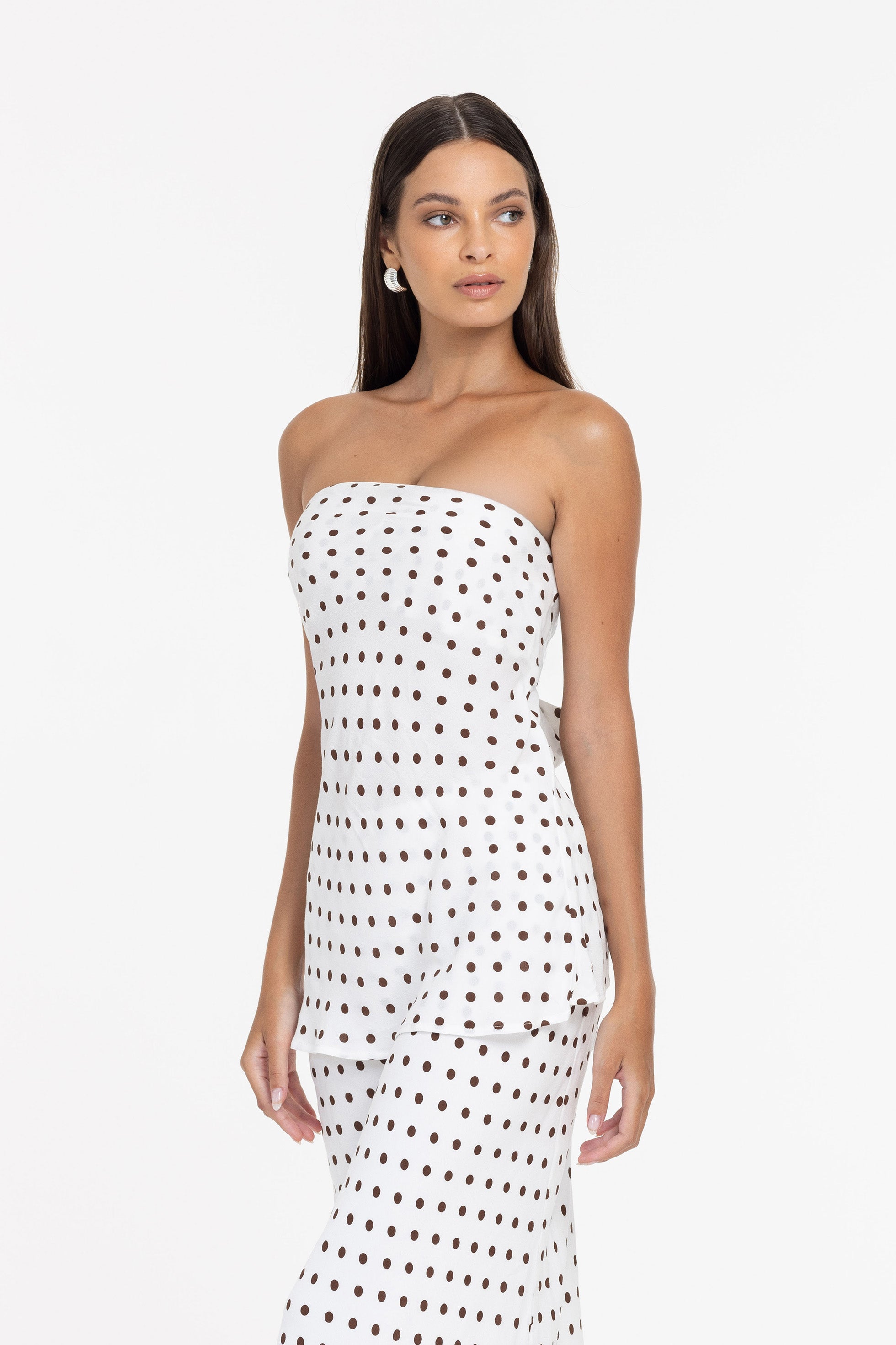 Luminary Bandeau - Ivory with Chocolate Spot