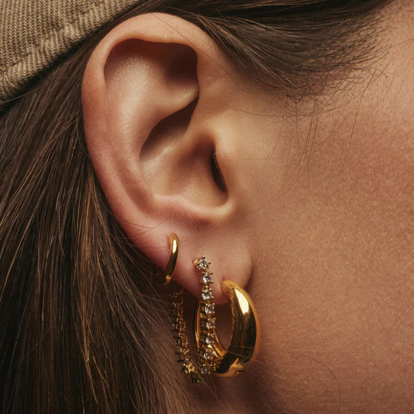 Luv AJ - Ballier Chain Studs - Gold
