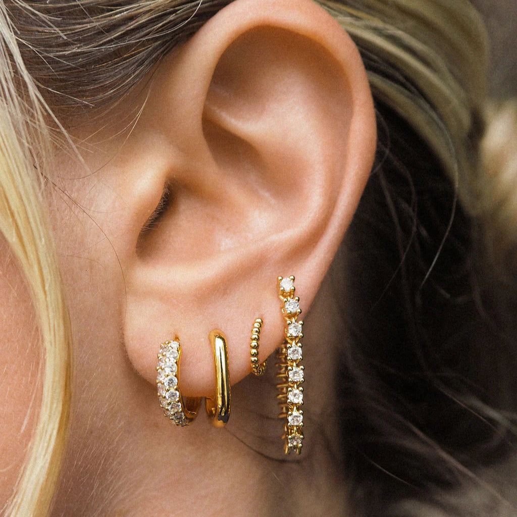Luv AJ - Ballier Chain Studs - Gold
