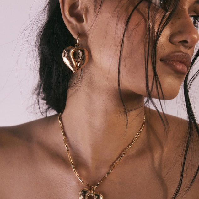 Luv AJ - Corazon Statement Hoops - Gold
