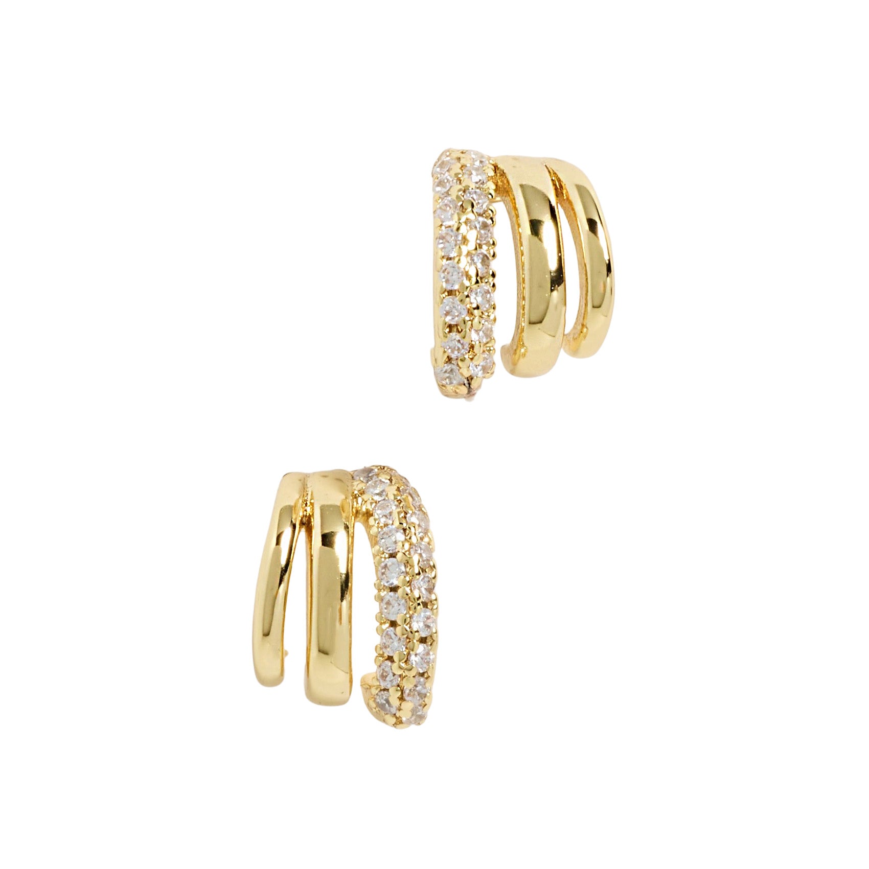Luv AJ - Multi Piercing Huggies - Gold