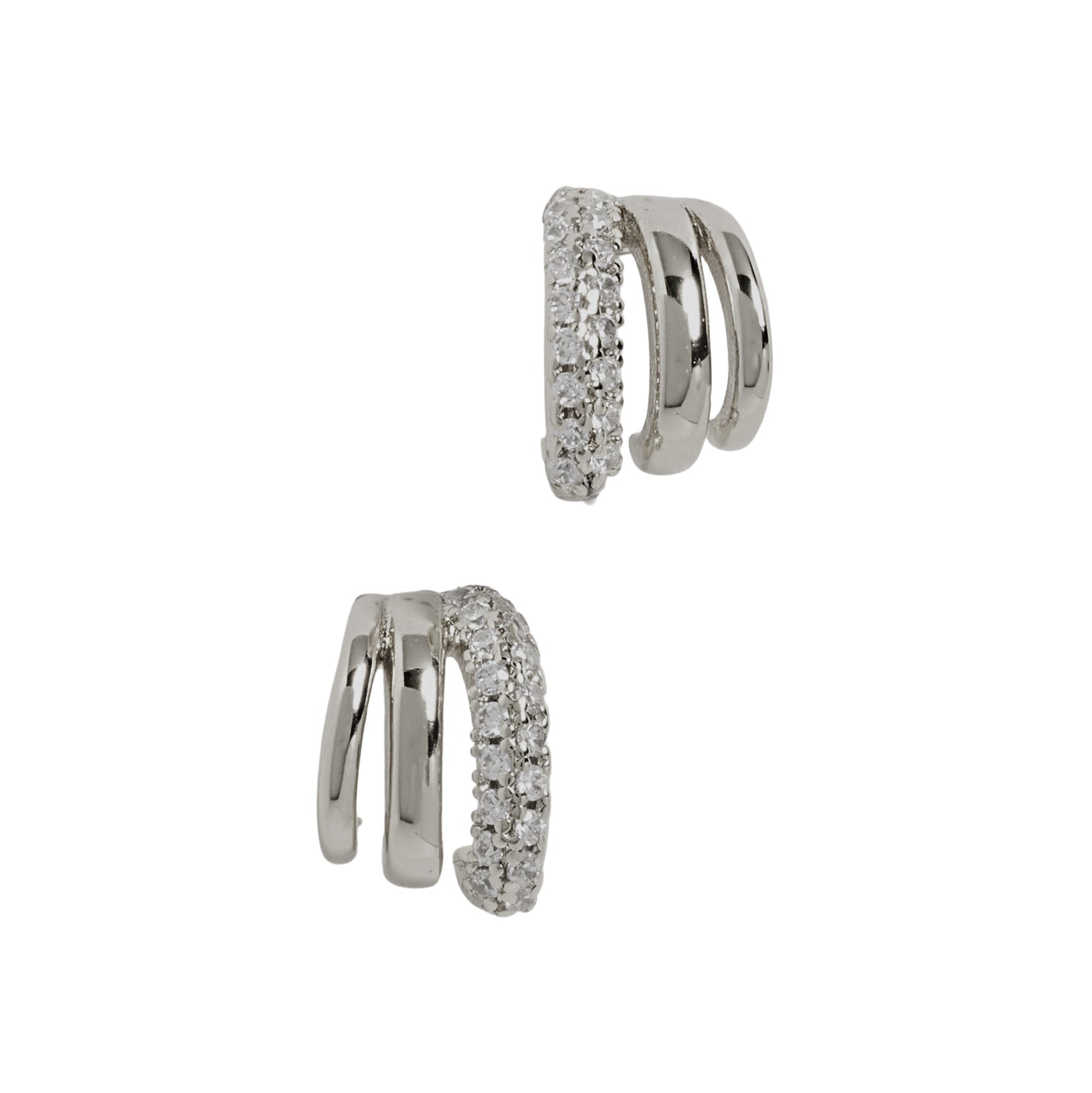 Luv AJ - Multi Piercing Huggies - Silver