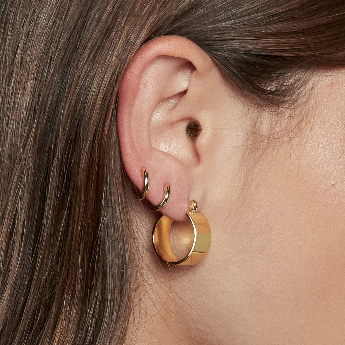 Luv AJ - Positano hoops - Gold