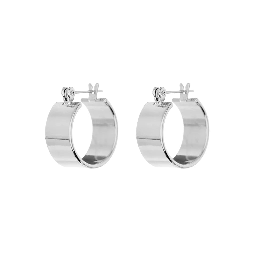 Luv AJ - Positano hoops - Silver