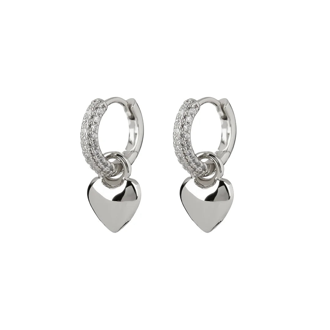 Luv AJ - Puffy Heart Huggies - Silver