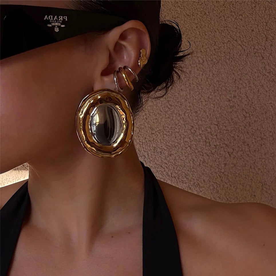 Luv AJ – The Two-Tone Cala Ear Cuff – Gold/Silver