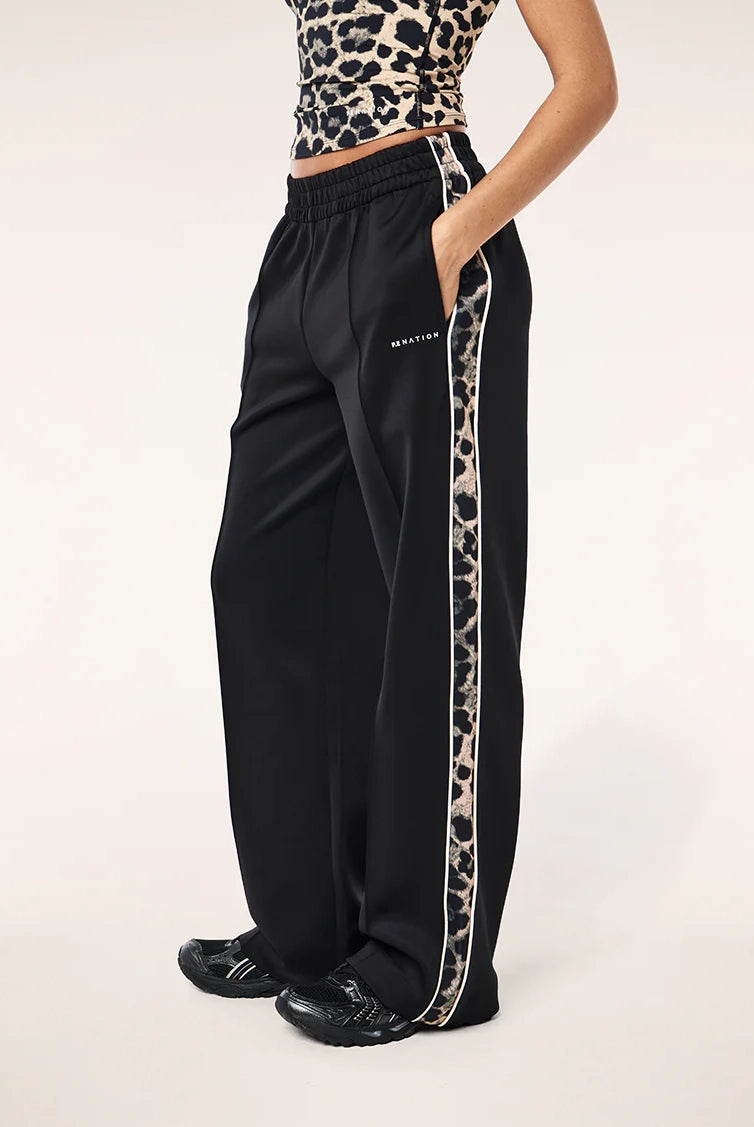 P.E Nation - Man Down Track Pant - Black/Leopard