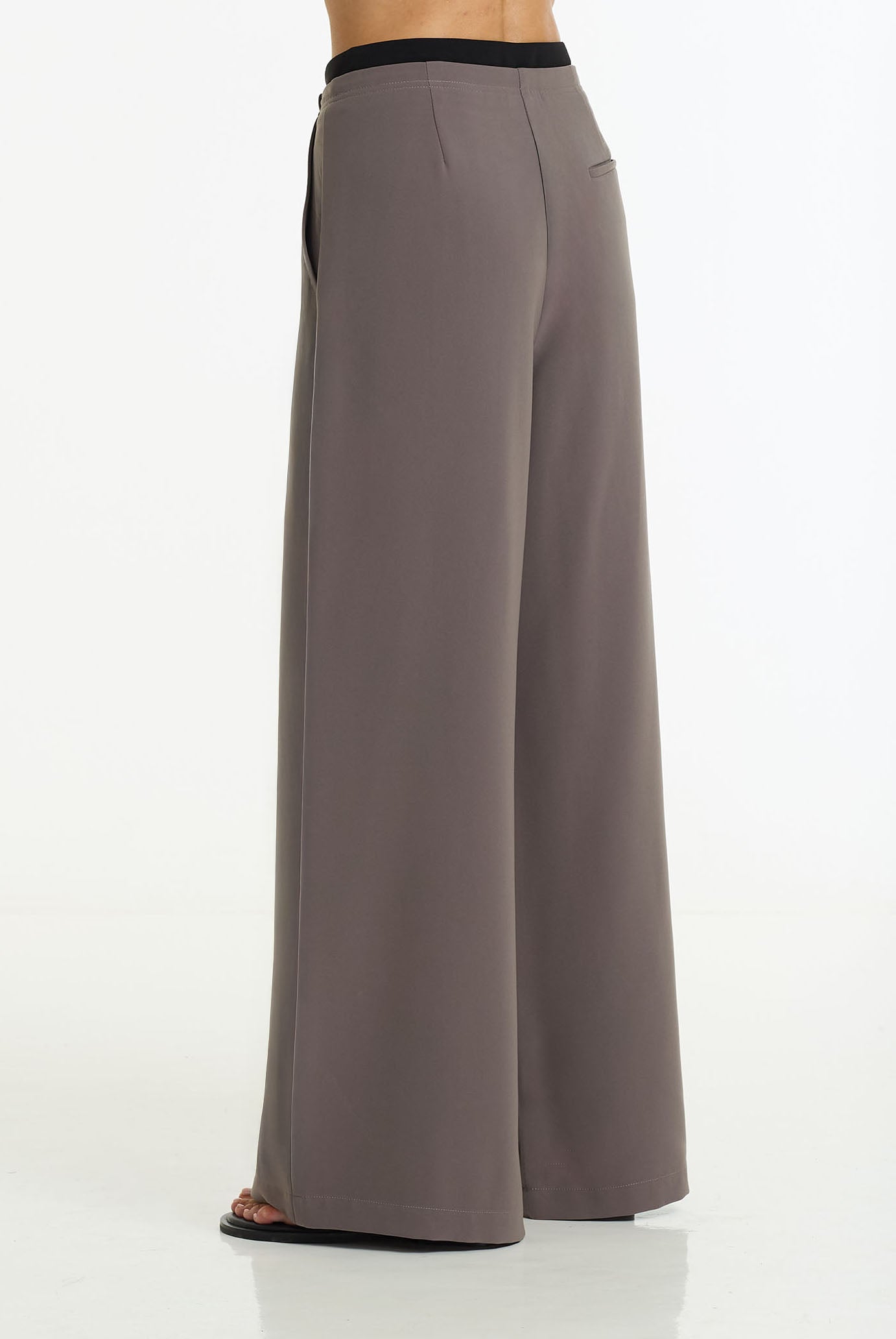 Marco Wide Leg Pant | Charcoal/Black | PRE-ORDER