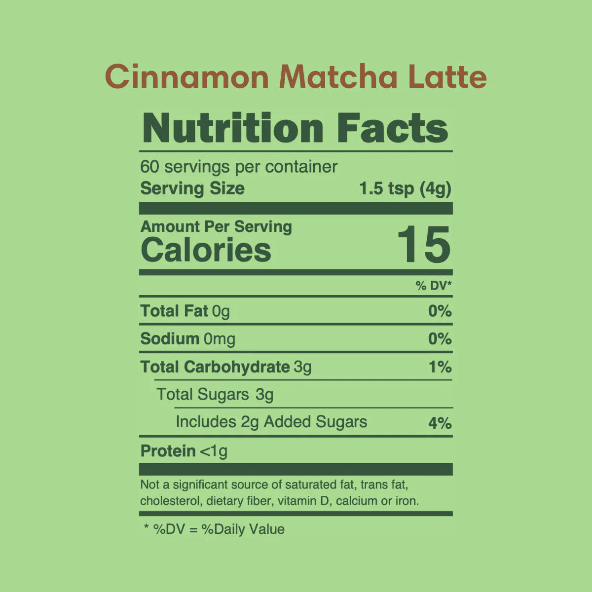 Matcha Made - Cinnamon Matcha Latté - 60 serves