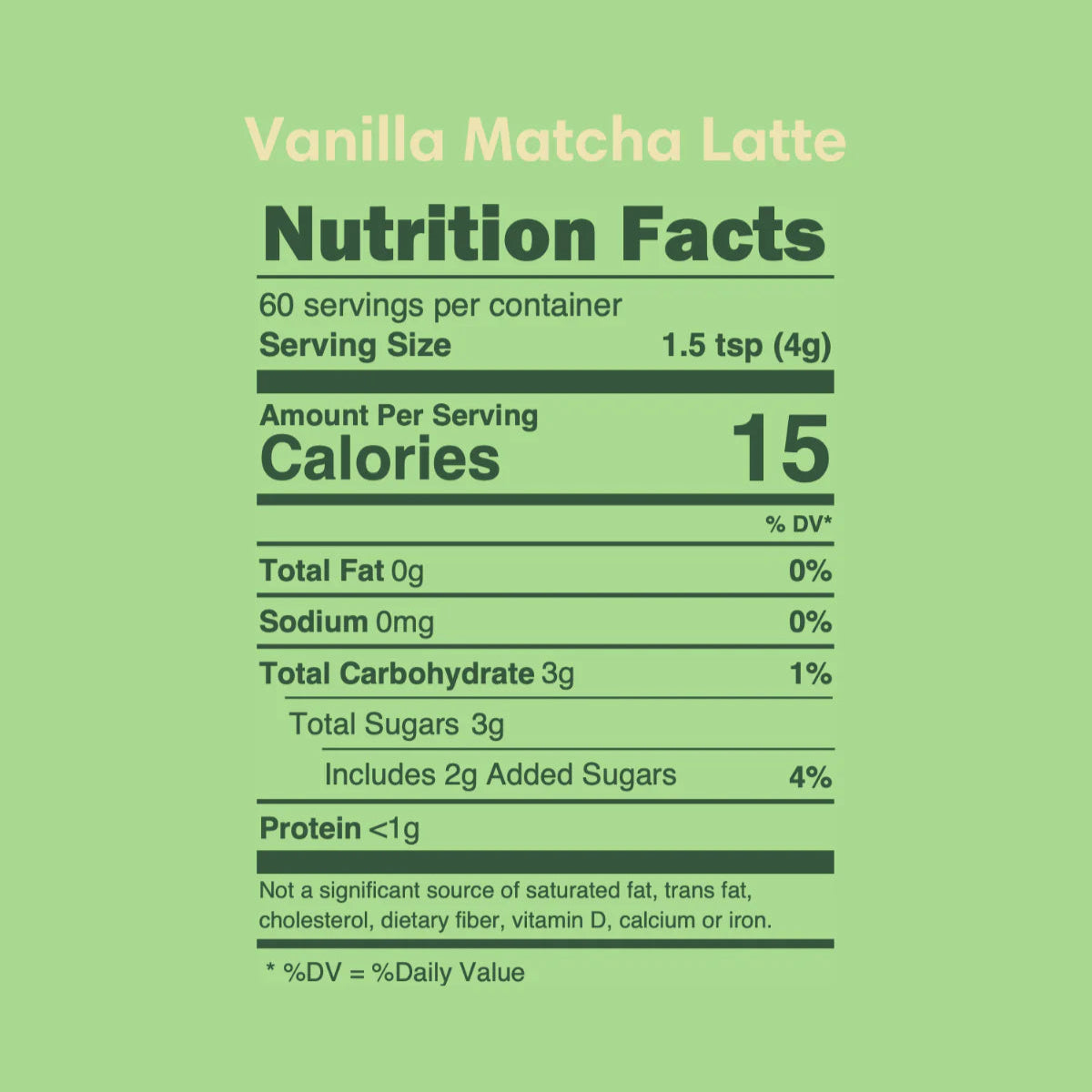 Matcha Made - Vanilla Matcha Latté - 60 serves