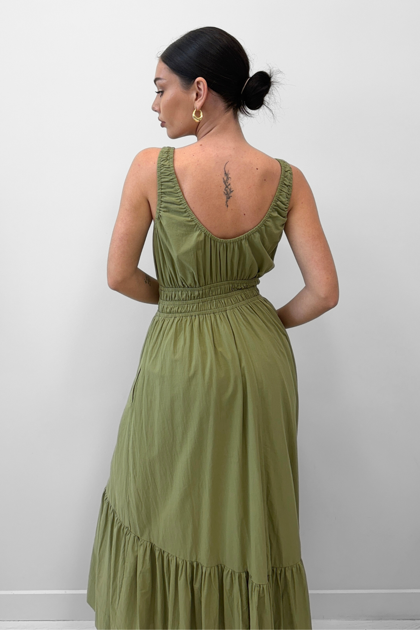 Midnight Whispers Dress -  Crispy Moss