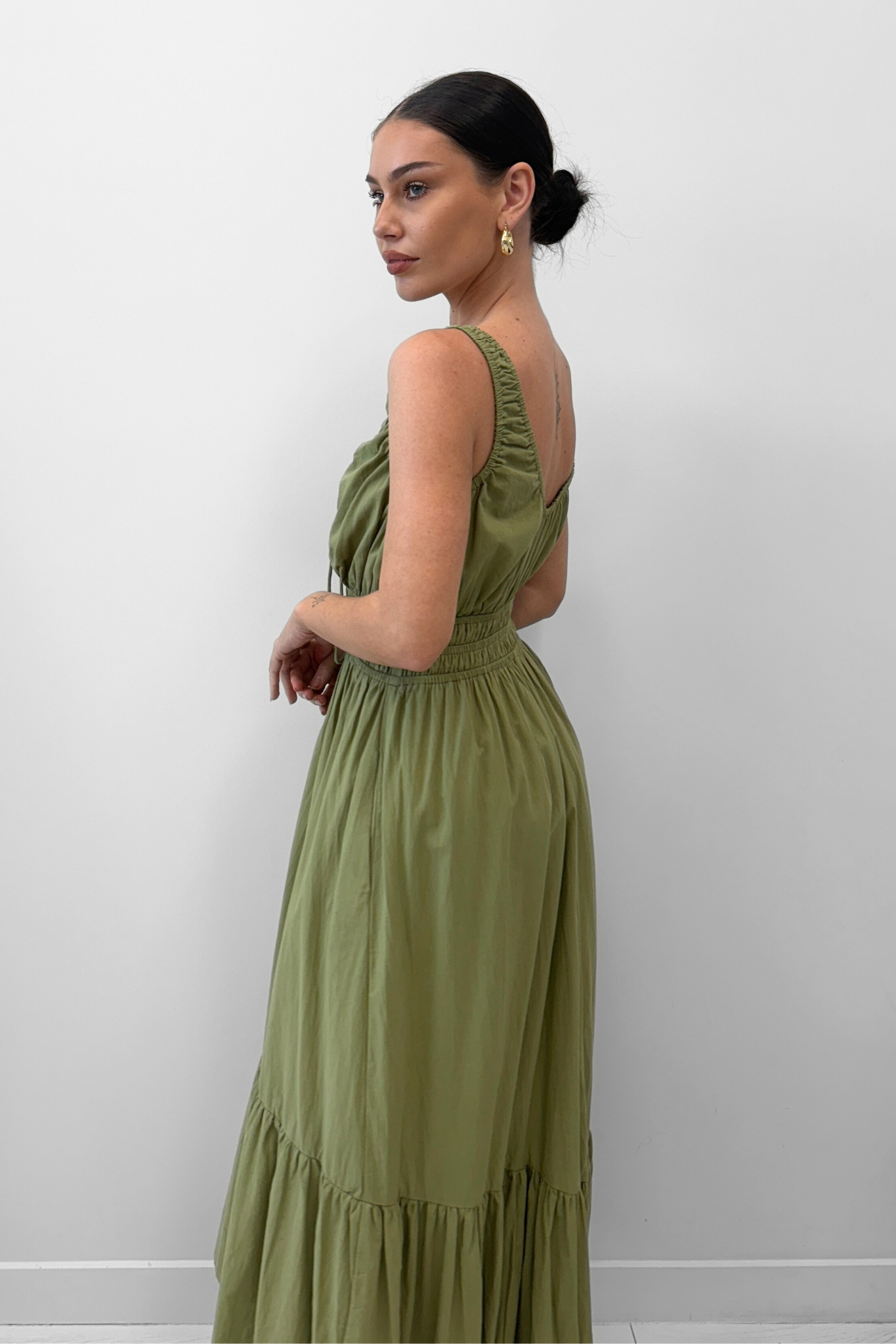 Midnight Whispers Dress -  Crispy Moss